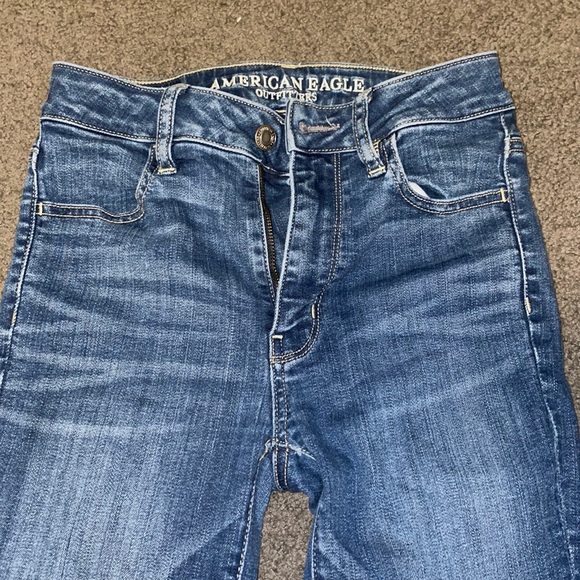 american eagle jeggings size 00 short super high rise - Picture 4 of 9